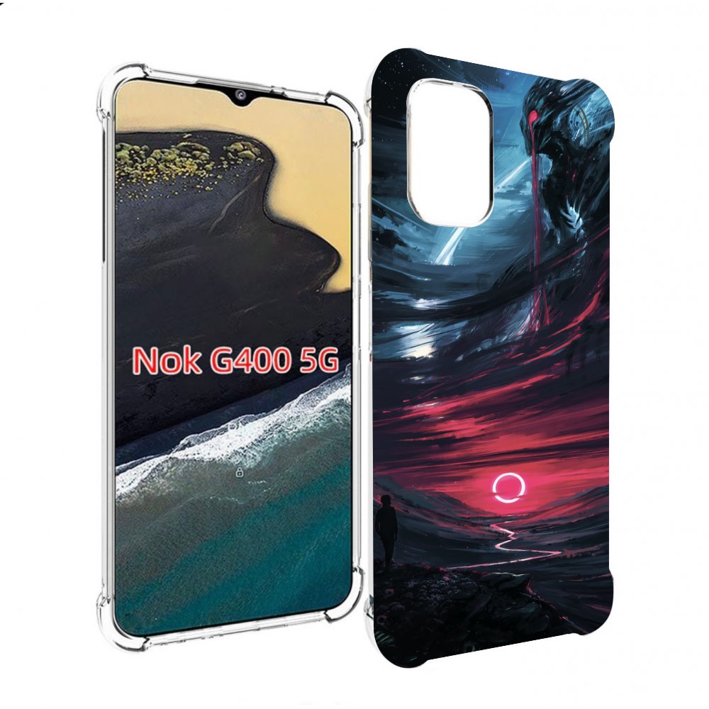 

Чехол MyPads страшный мир для Nokia G400 5G, Прозрачный, Tocco