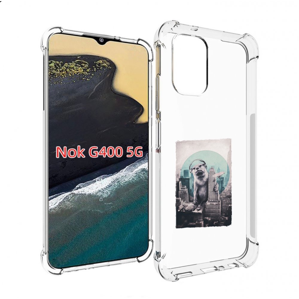

Чехол MyPads выдра в городе для Nokia G400 5G, Прозрачный, Tocco