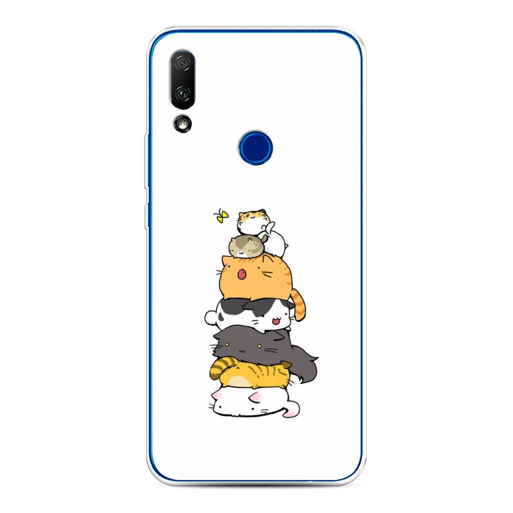 

Чехол Awog на Honor 9X "Бутерброд из котиков", Коричневый;белый;серый, 69950-10