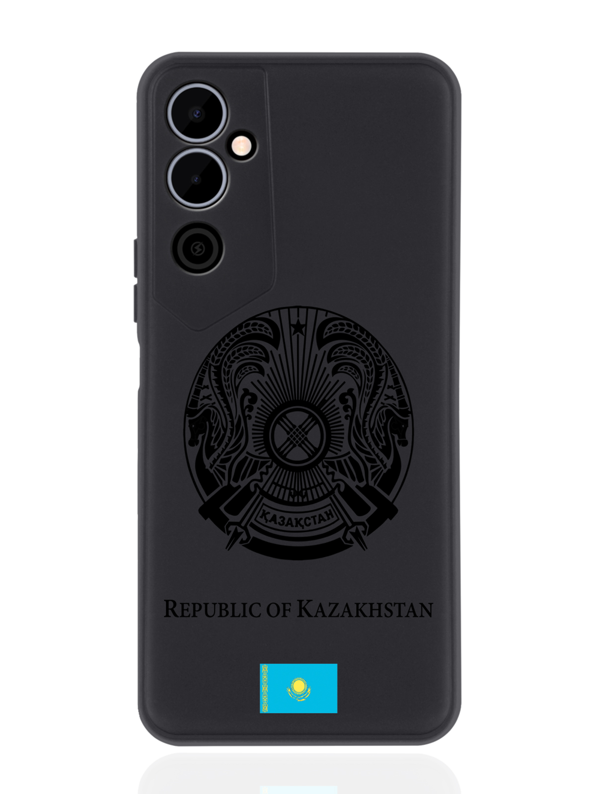 

Чехол SignumCase для Tecno Pova Neo 2 Черный лаковый Герб Казахстана черный