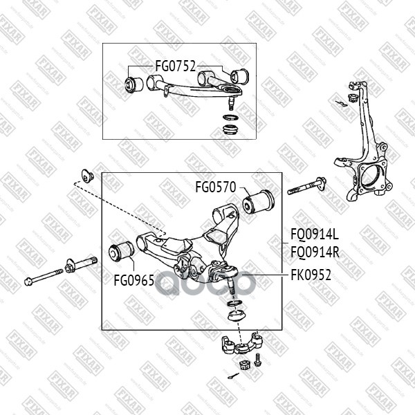 

С-б.зад.пер.ниж.рычага TOYOTA LAND CRUISER 200 07=>/ LEXUS LX570 07=>