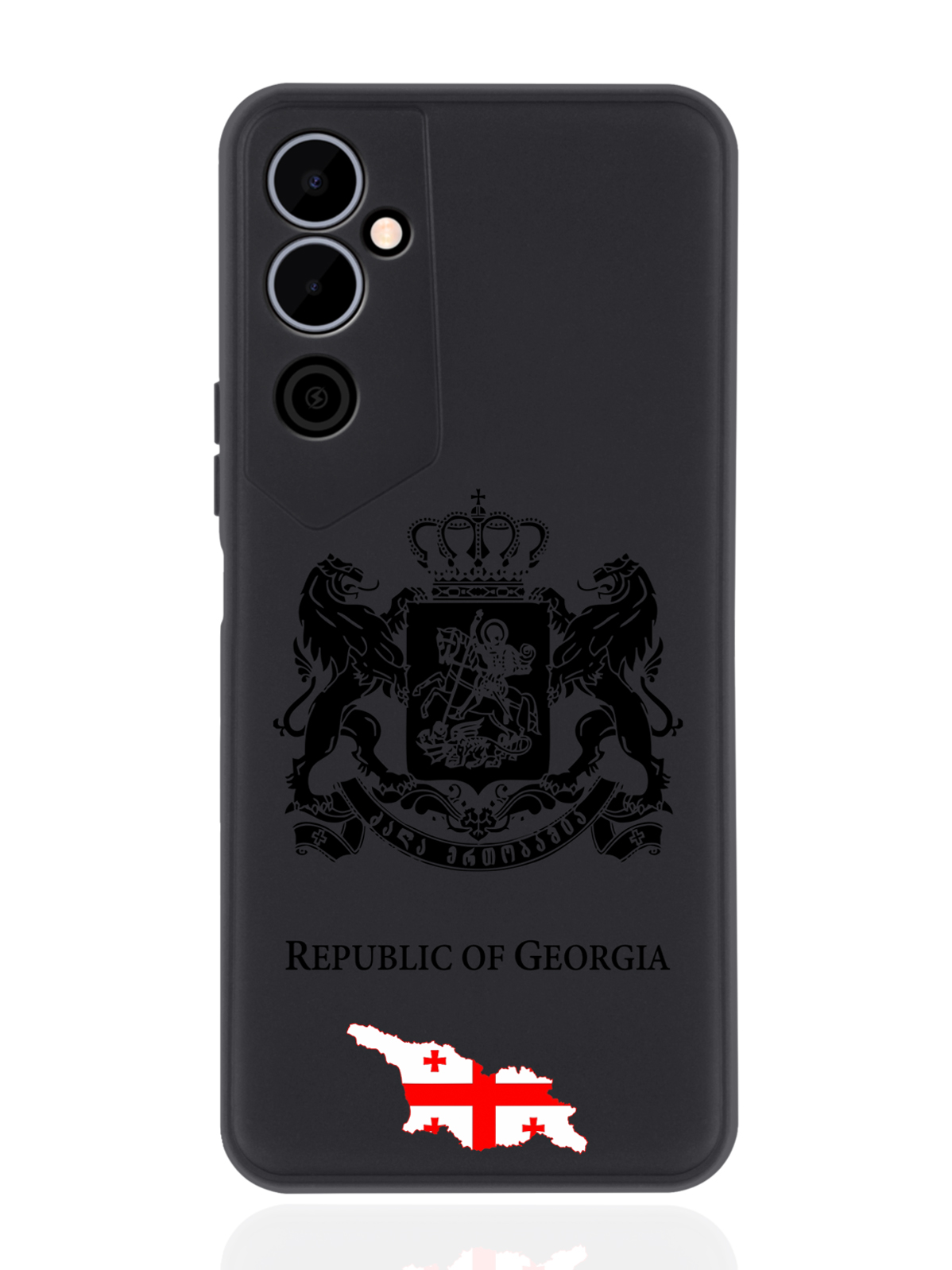 

Чехол SignumCase для Tecno Pova Neo 2 Черный лаковый Герб Грузии черный