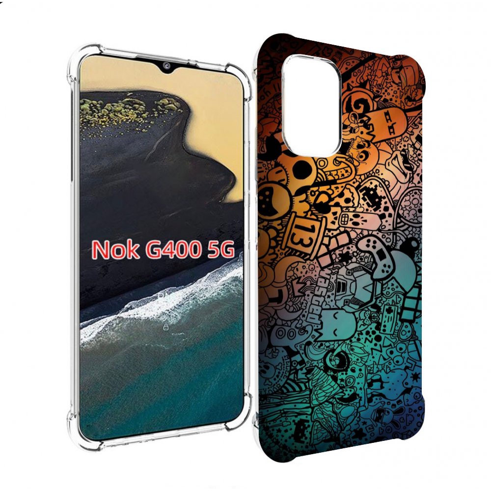 

Чехол MyPads стикеты в тени для Nokia G400 5G, Прозрачный, Tocco