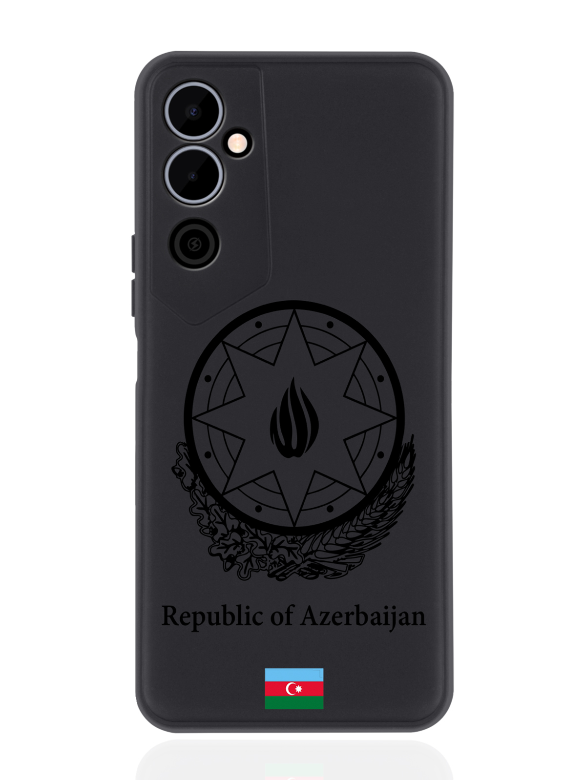 

Чехол SignumCase для Tecno Pova Neo 2 Черный лаковый Герб Азербайджана черный