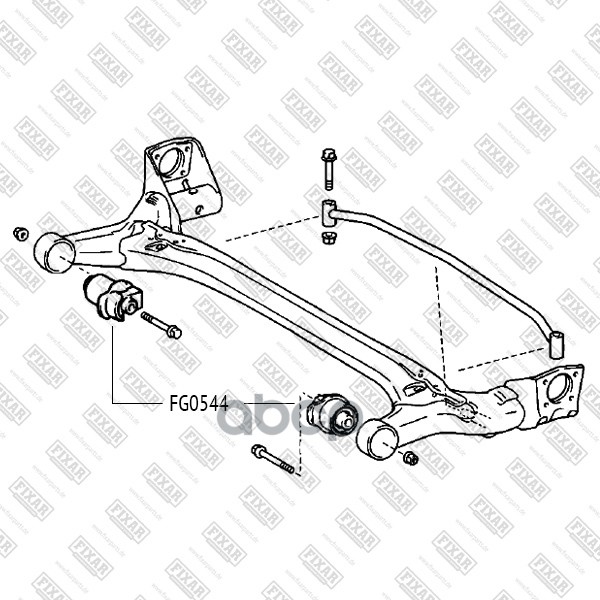 

Сайлентблок задней балки FIXAR fg0544