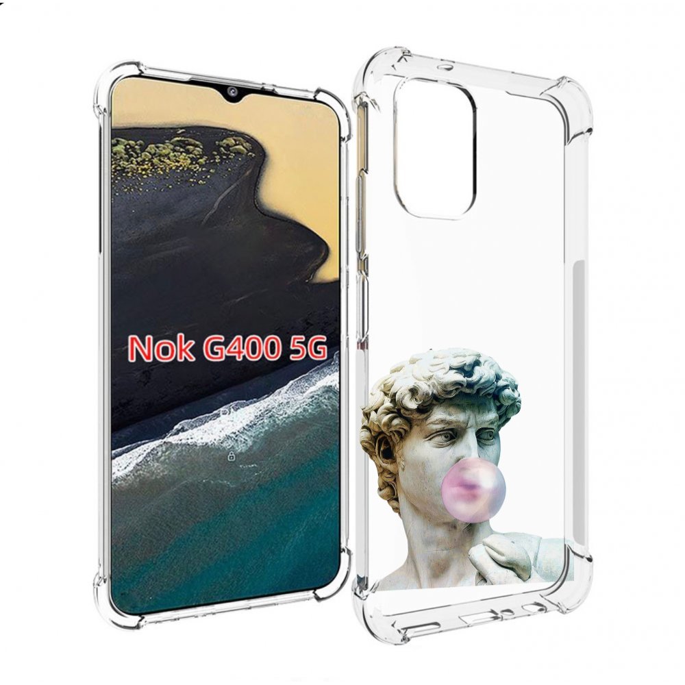 

Чехол MyPads статуя-с-жвачкой для Nokia G400 5G, Прозрачный, Tocco