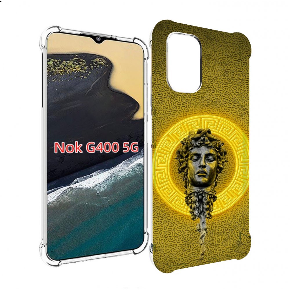 

Чехол MyPads статуя версачи для Nokia G400 5G, Прозрачный, Tocco