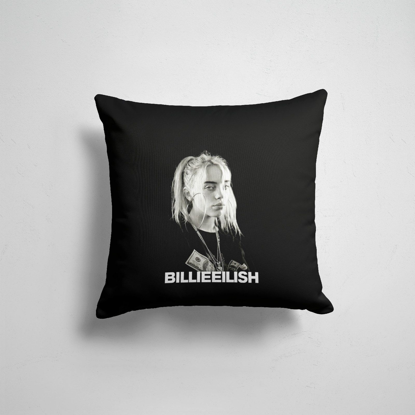 

Подушка декоративная 45х45см Разная музыка Billie Eilish BILLIE EILISH, Разноцветный