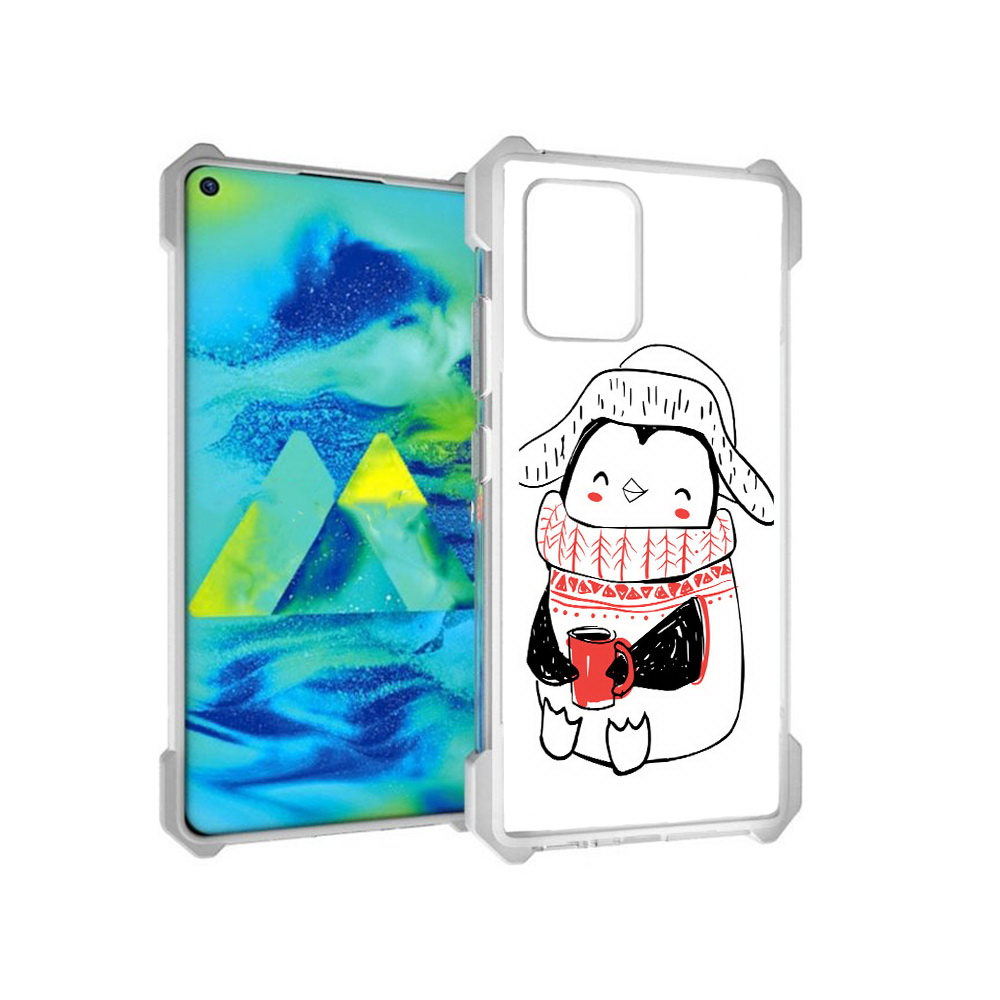 

Чехол MyPads Tocco для Samsung Galaxy S10 Lite Милый пингвин (PT143840.502.115), Прозрачный, Tocco