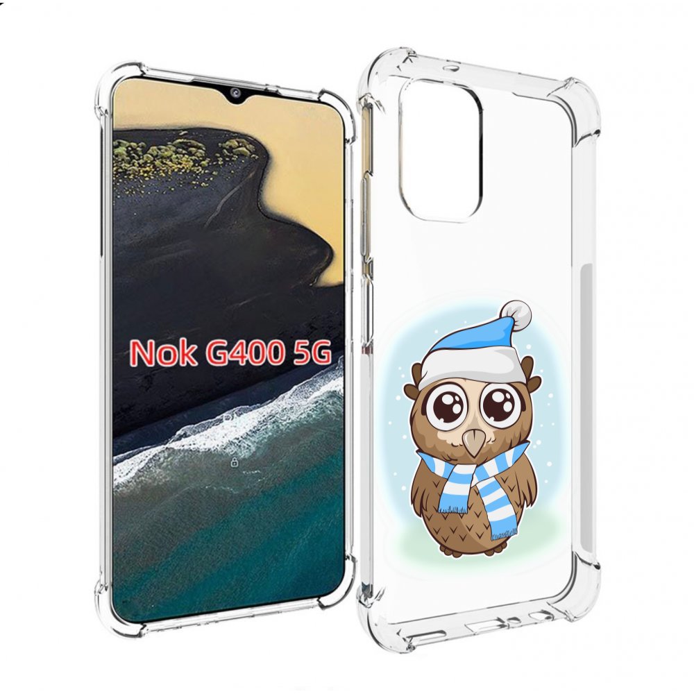 

Чехол MyPads сова-в-шарфике-и-шапке для Nokia G400 5G, Прозрачный, Tocco