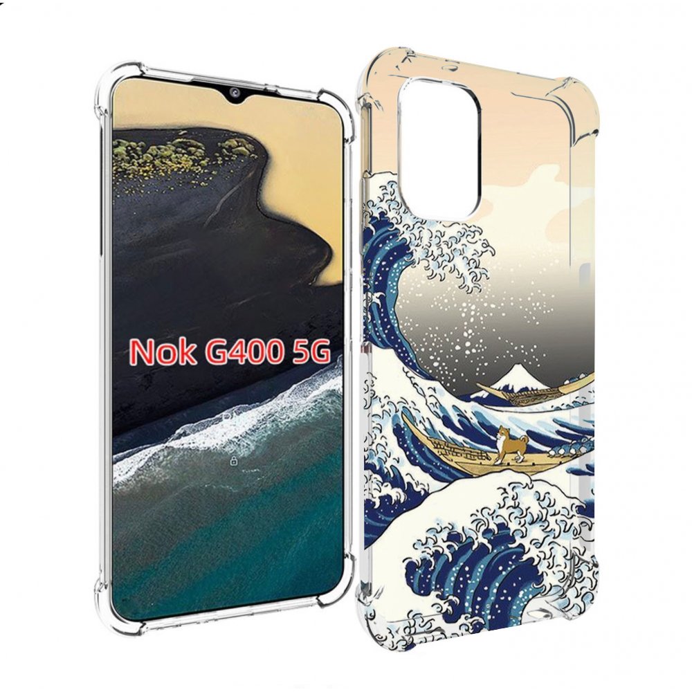 

Чехол MyPads собаки-на-плоту для Nokia G400 5G, Прозрачный, Tocco