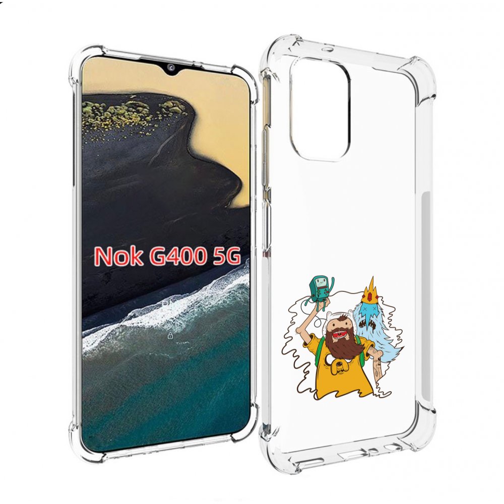 

Чехол MyPads время приключений старый Финн для Nokia G400 5G, Прозрачный, Tocco