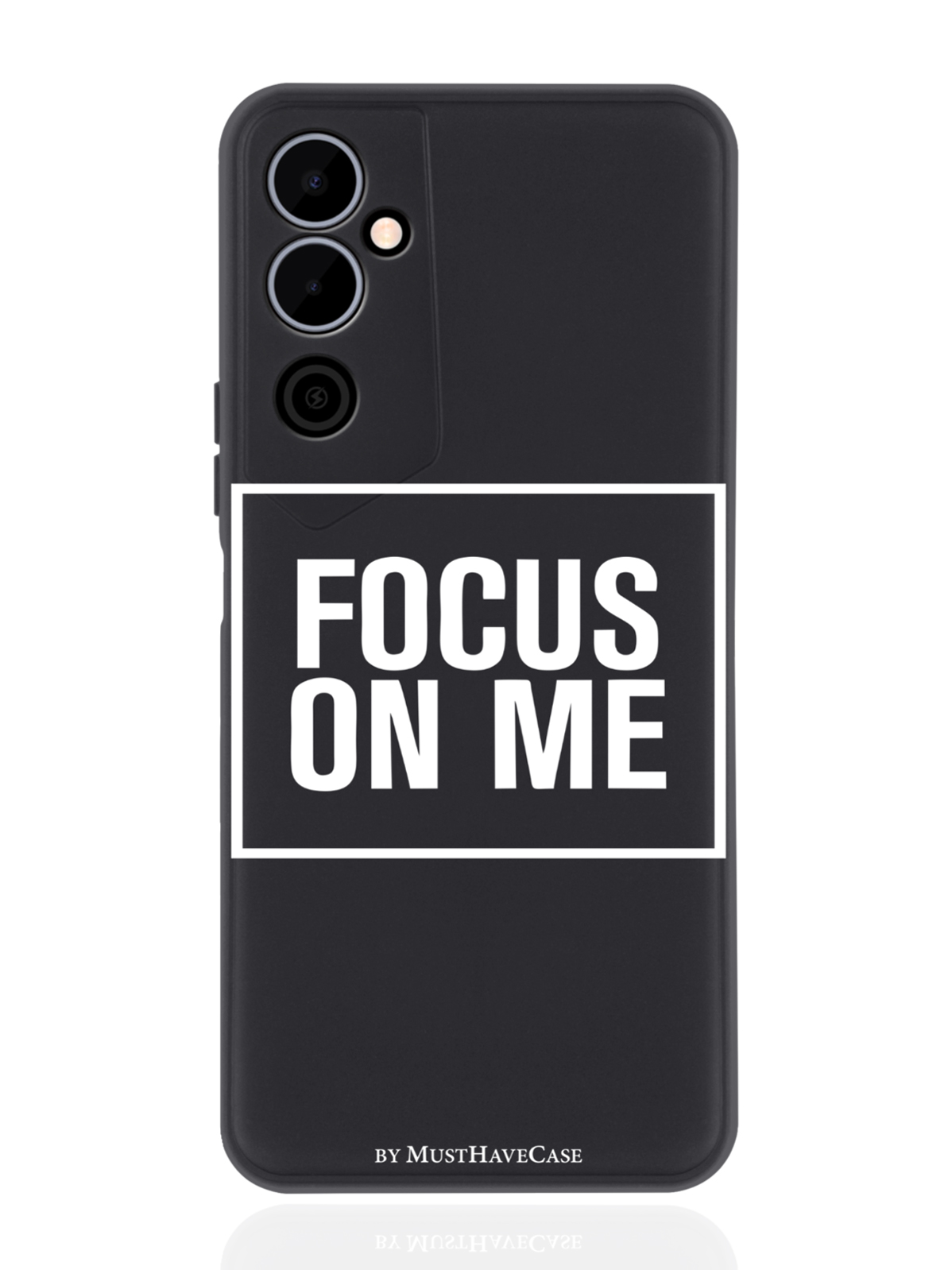 

Чехол MustHaveCase для Tecno Pova Neo 2 Focus on me черный, Черный;белый