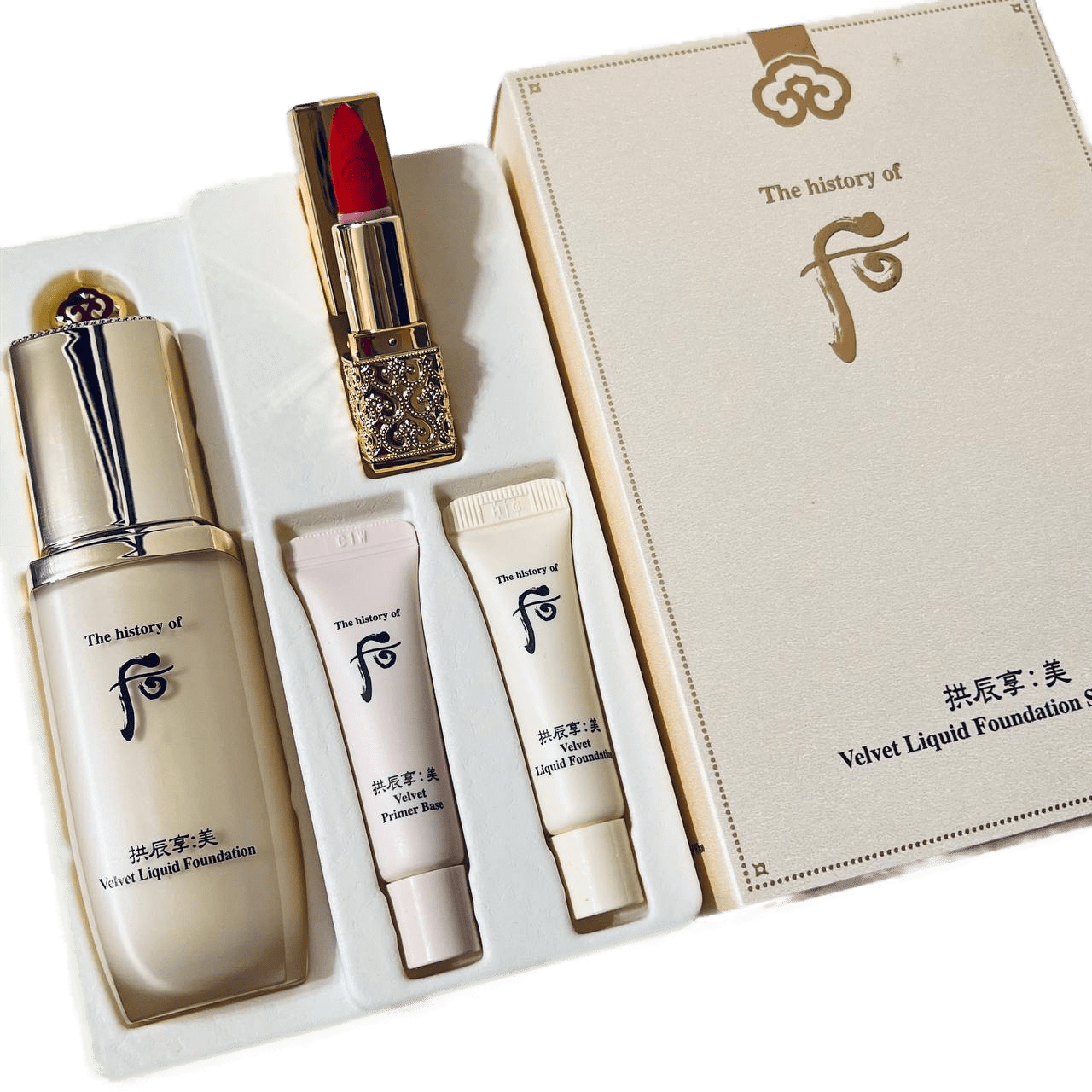 

Тональный крем The History of Whoo тон 21светлый беж Velvet Liguid Foundation SPF 30 40мл
