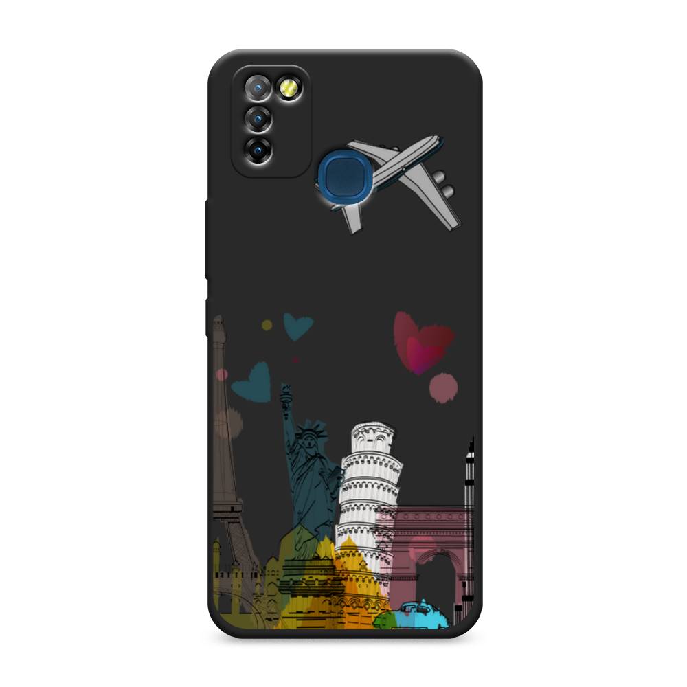 

Чехол Awog на Infinix HOT 10 Lite "Самолет путешествий", Разноцветный, 3100352-1