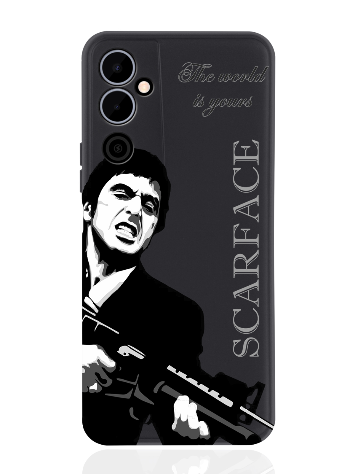 фото Чехол musthavecase для tecno pova neo 2 scarface tony montana/лицо со шрамом черный