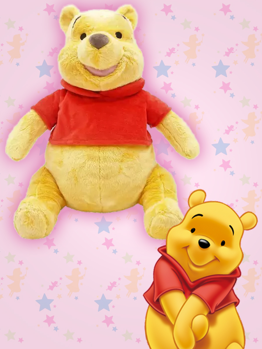 

Игрушка мягкая Disney медвежонок Винни Пух мультфильм Винни-Пух store 33 см, Желтый