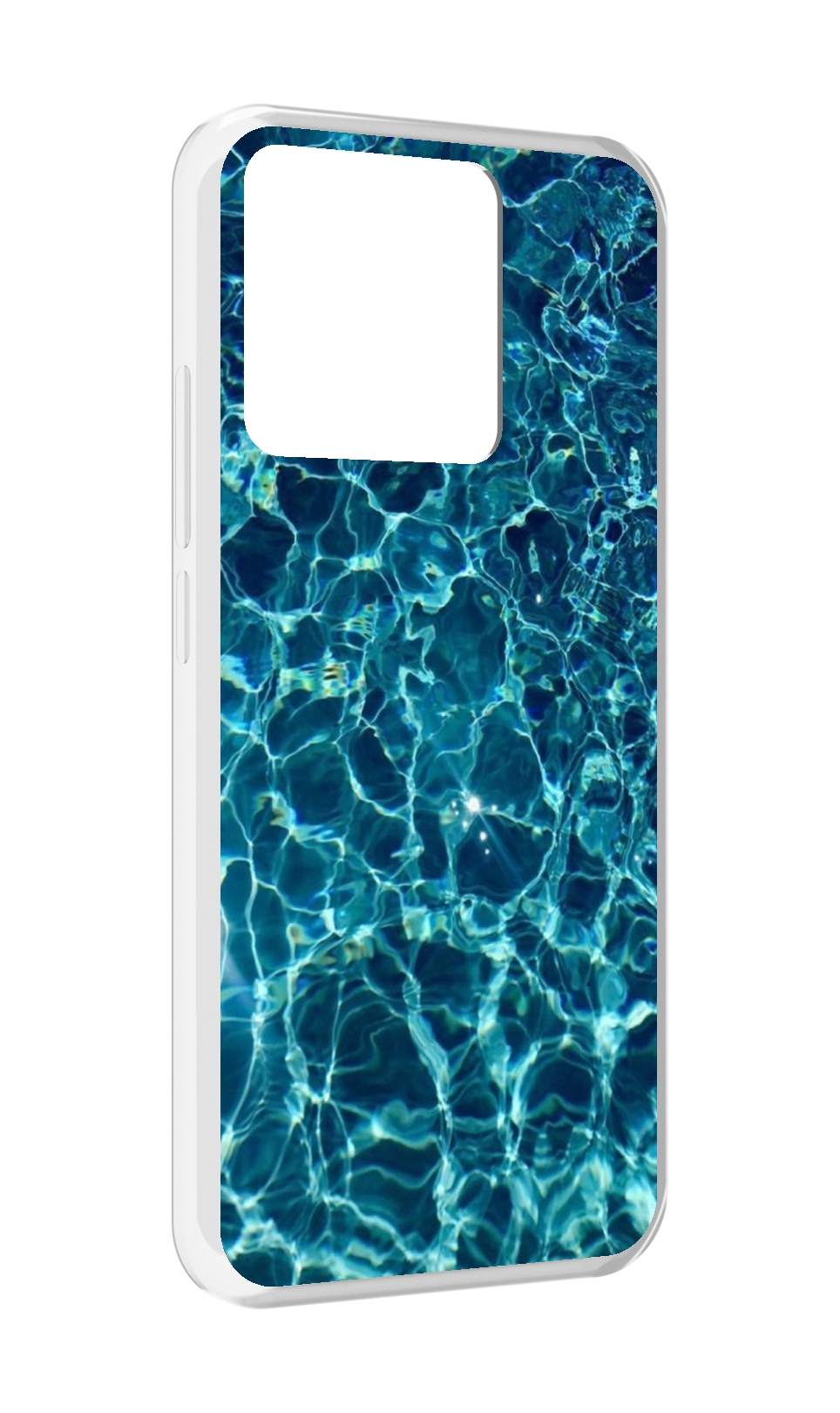

Чехол MyPads Tocco для Xiaomi Redmi 10A красивая голубая вода, Прозрачный, Tocco