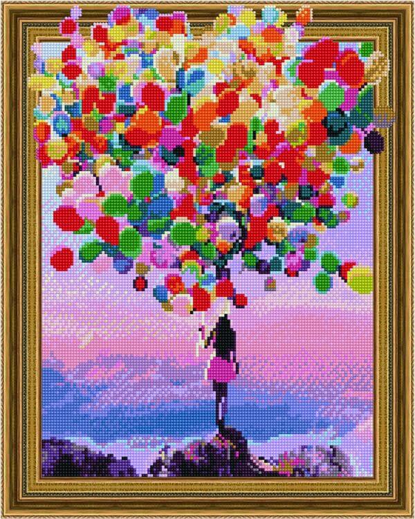

Алмазная вышивка Painting Diamond «Разноцветные шары»