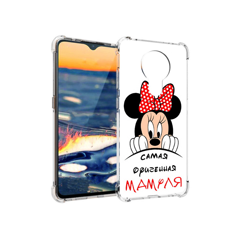 

Чехол MyPads Tocco для Nokia 5.3 Самая лучшая мамуля Мини Маус (PT227052.106.152), Прозрачный, Tocco