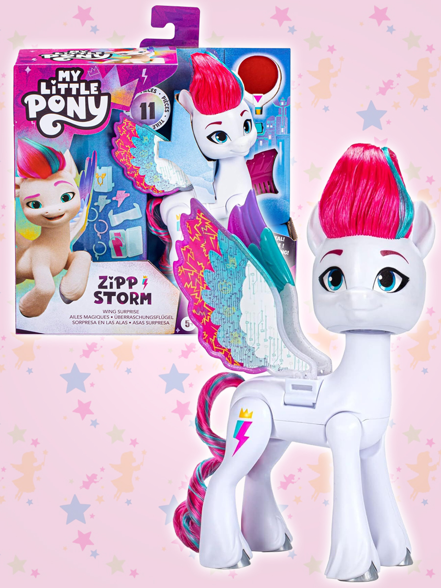 

Игровой набор My Little Pony фигурка Zipp Storm с аксессуарами и волшебными крыльями 14 см