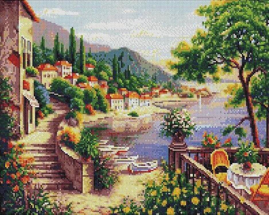 

Алмазная вышивка Painting Diamond «Восточные сады»