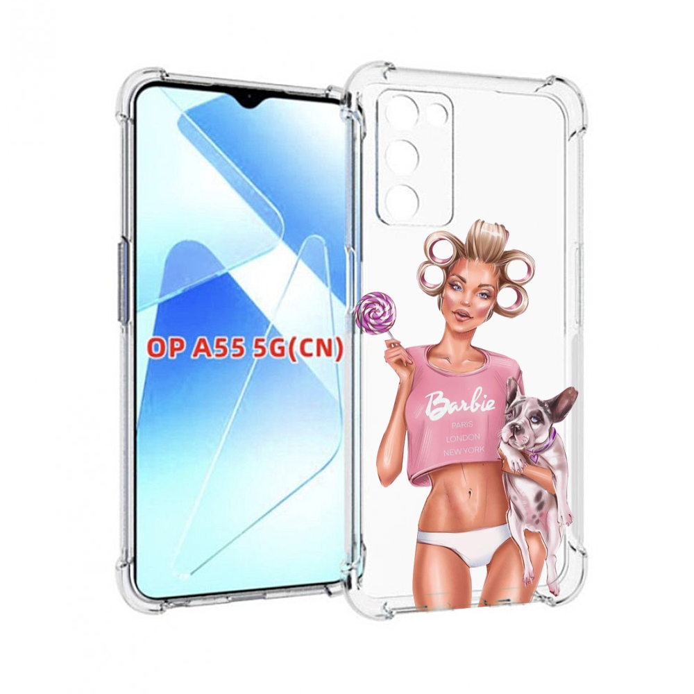 

Чехол MyPads Барби-с-собачкой женский для Infinix Zero X Neo, Прозрачный, Tocco