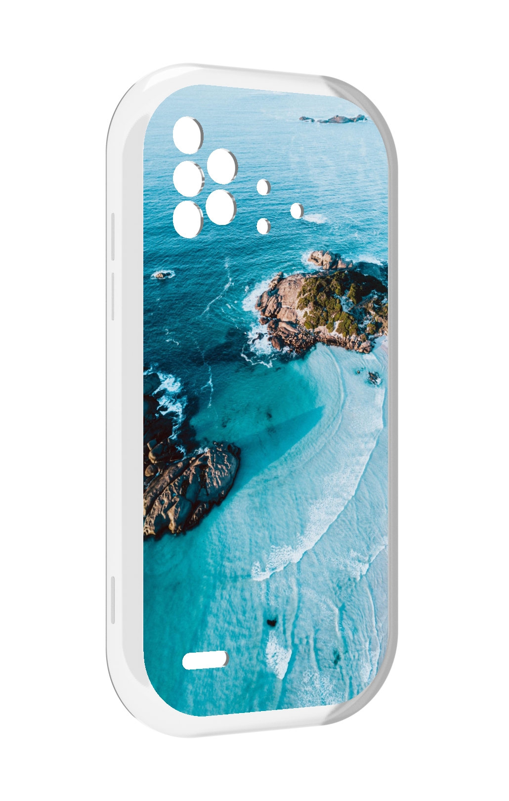 

Чехол MyPads красивый голубой залив для UMIDIGI Bison X10 / X10 Pro, Прозрачный, Tocco