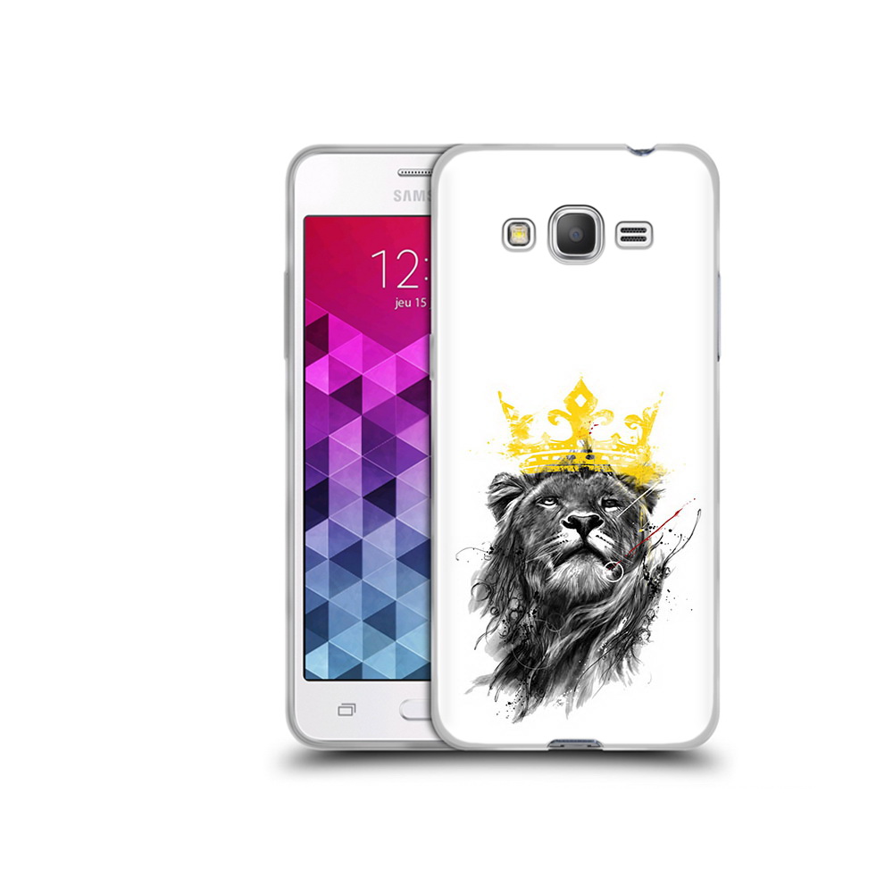 

Чехол MyPads Tocco для Samsung Galaxy Grand Prime король-лев, Прозрачный, Tocco