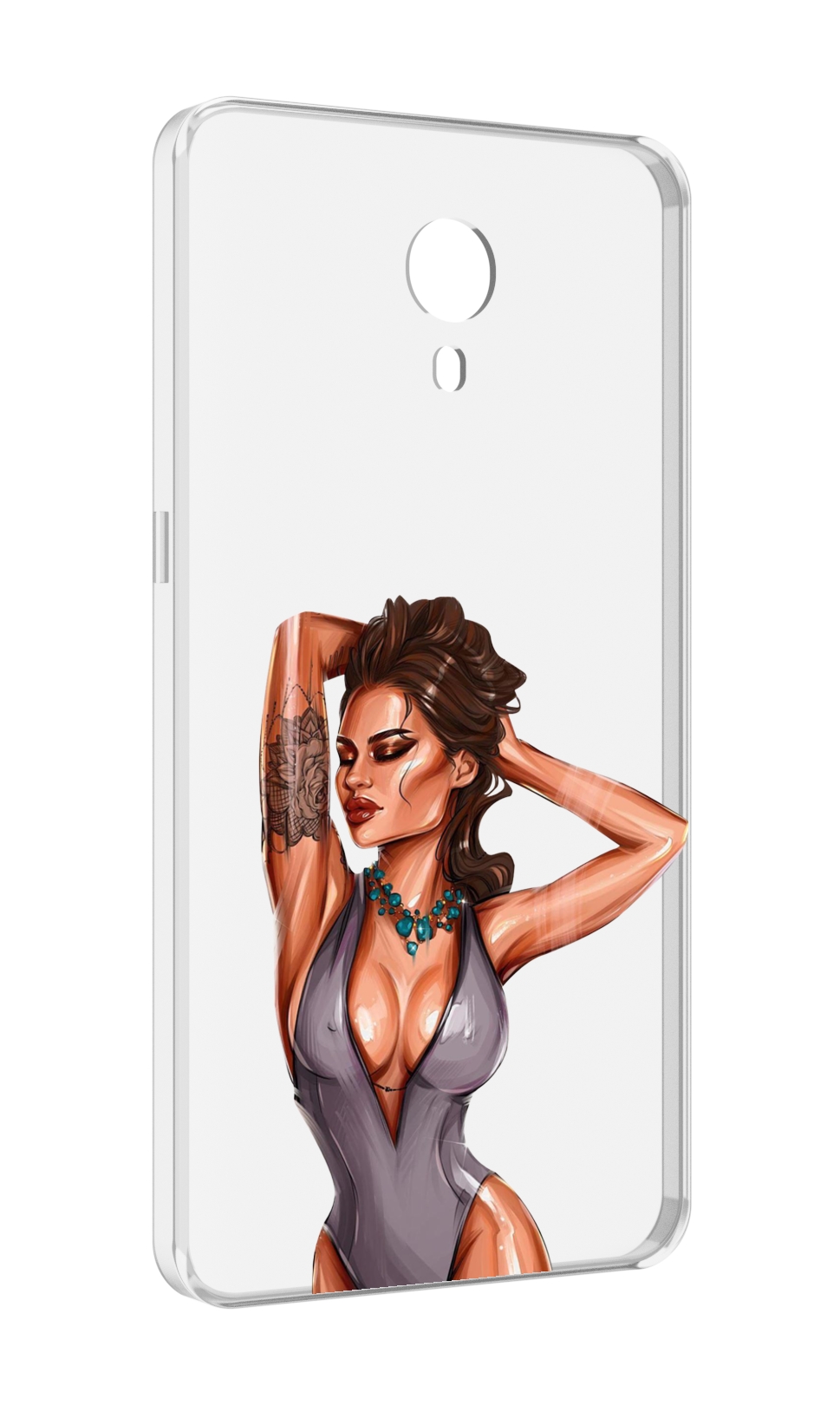 

Чехол MyPads Роскошная-девушка женский для Meizu M3 Note, Прозрачный, Tocco