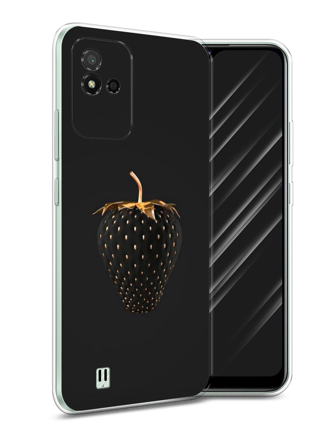 

Чехол Awog на Realme Narzo 50i "Черно-золотая клубника", Разноцветный, 2510050-10