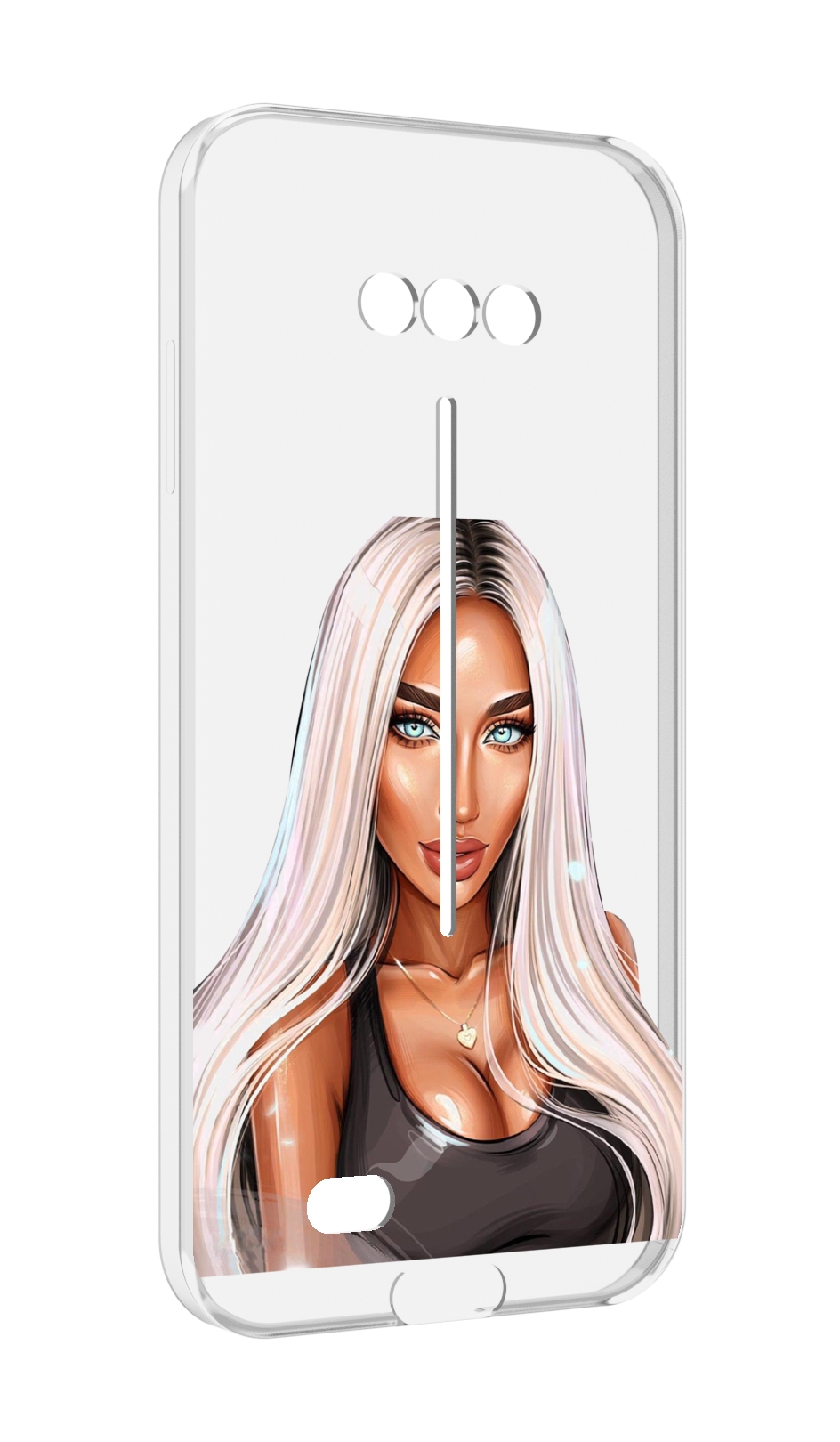 

Чехол MyPads Блондинка женский для Doogee S41/S41 Pro противоударный, Tocco