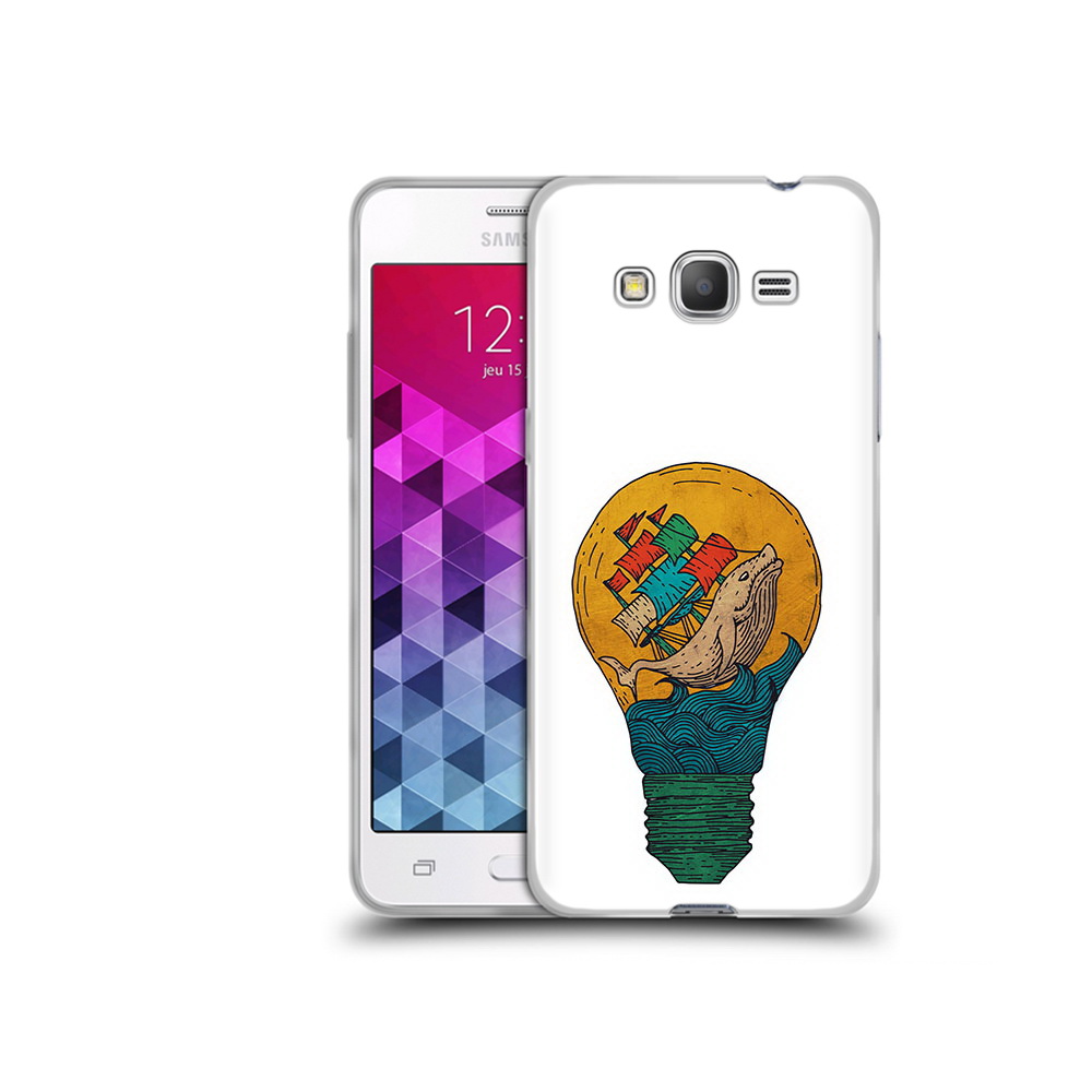 Чехол MyPads Tocco для Samsung Galaxy Grand Prime кит в лампочке с парусами