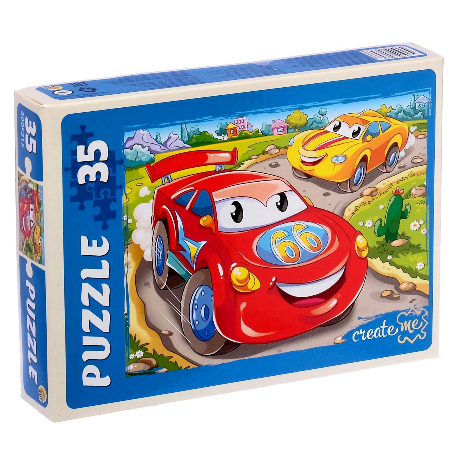 

Пазл Рыжий кот Гоночные машины, 35 элементов 4339195