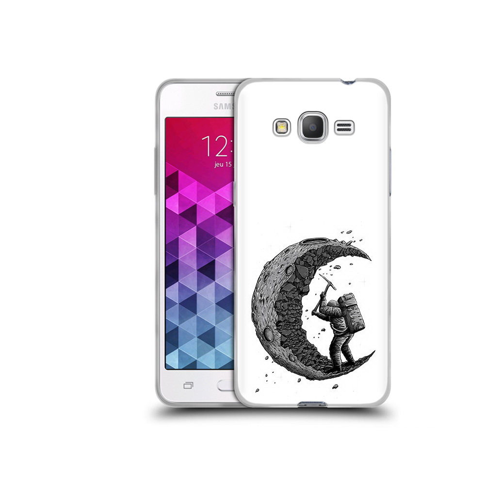 

Чехол MyPads Tocco для Samsung Galaxy Grand Prime камненная луна, Прозрачный, Tocco