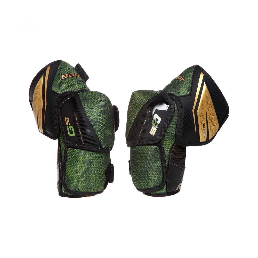 

Налокотники хокейные Bauer Supreme GS S21 INT, black, green, M, Supreme GS S21