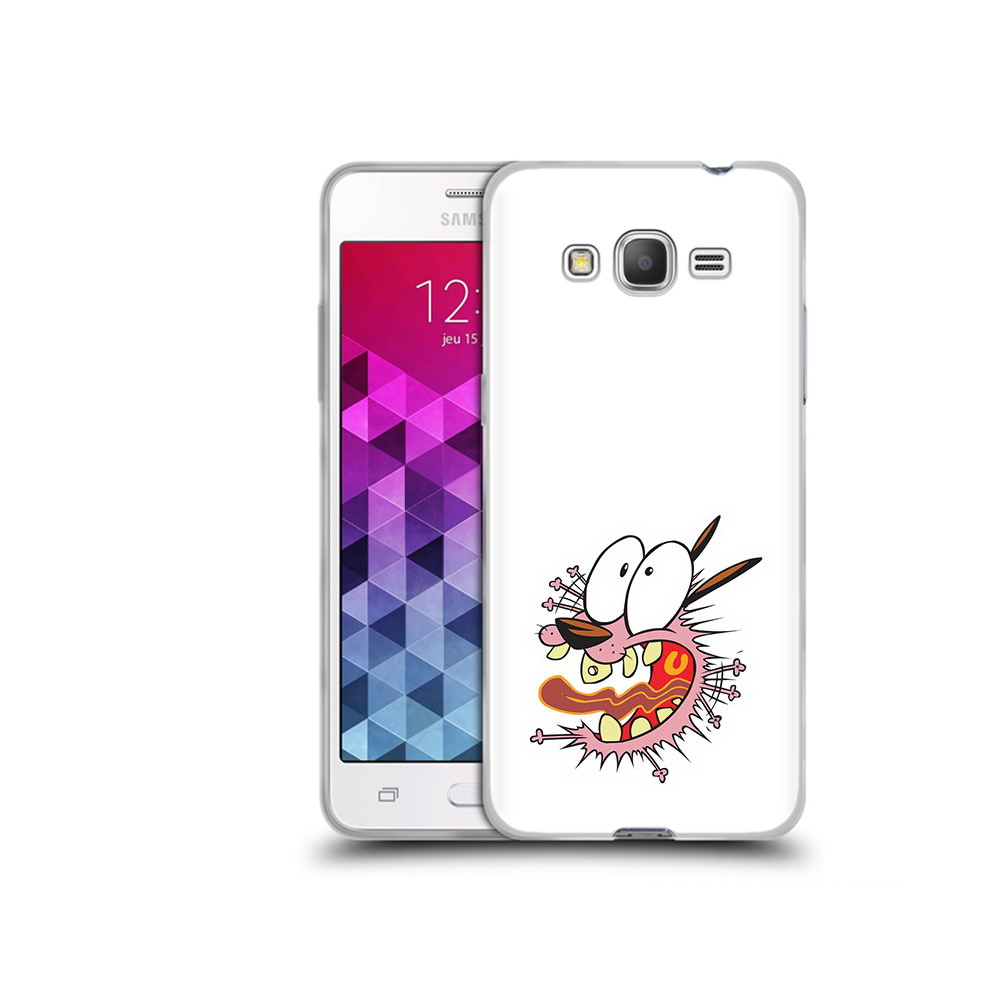 

Чехол MyPads Tocco для Samsung Galaxy Grand Prime испуганный бобик, Прозрачный, Tocco