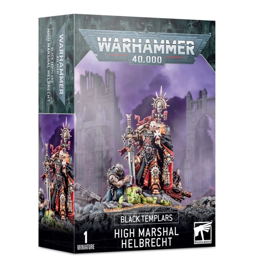 фото 55-41gw набор черные храмовники. верховный маршал хелбрехт black templars high marshal hel games workshop