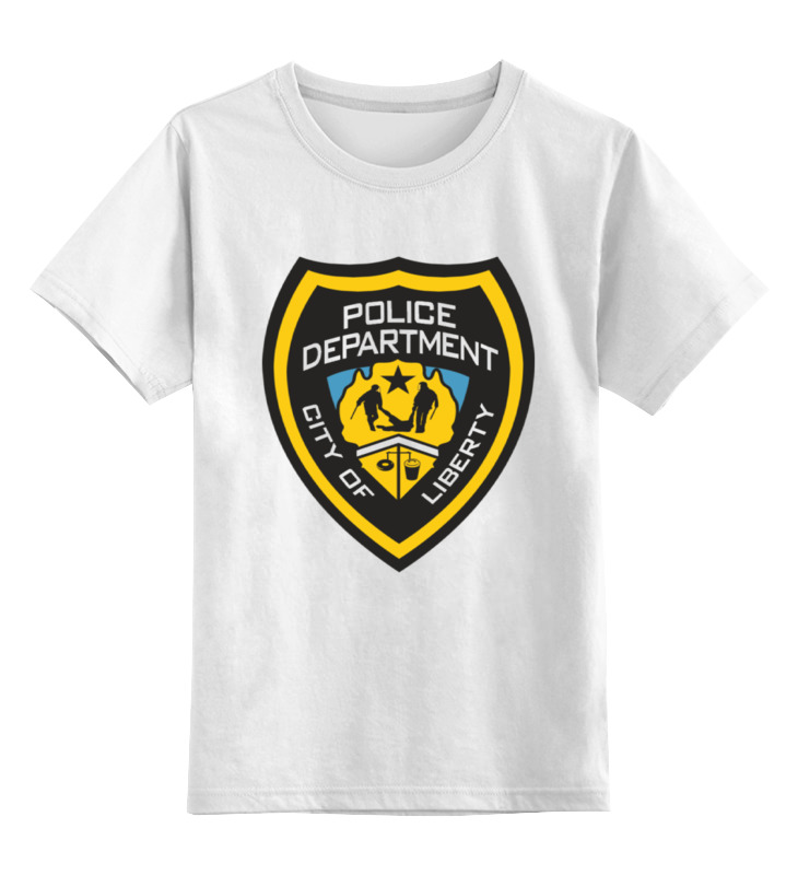

Детская футболка классическая унисекс Printio Police department, Разноцветный, 0000000730008