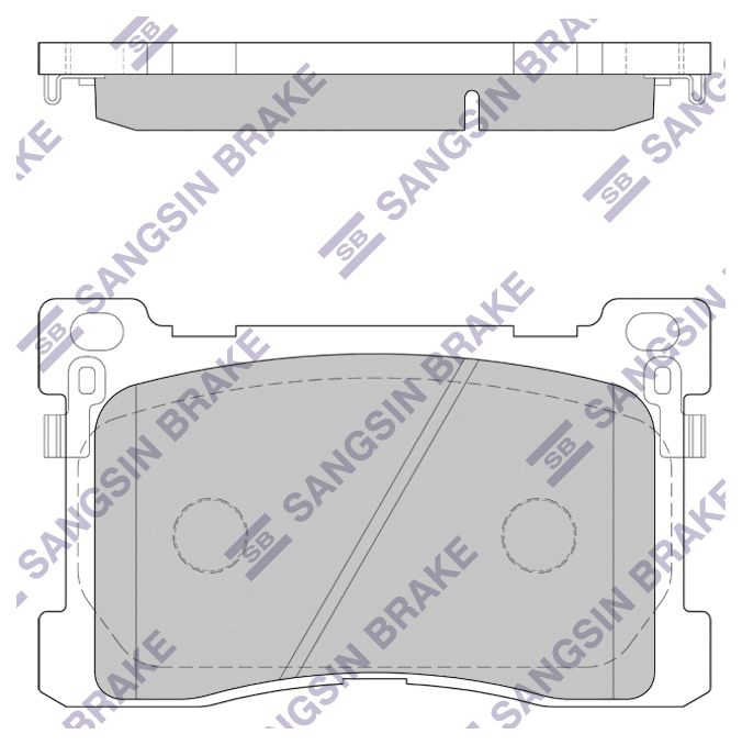 

Тормозные колодки Sangsin brake передние sp1756