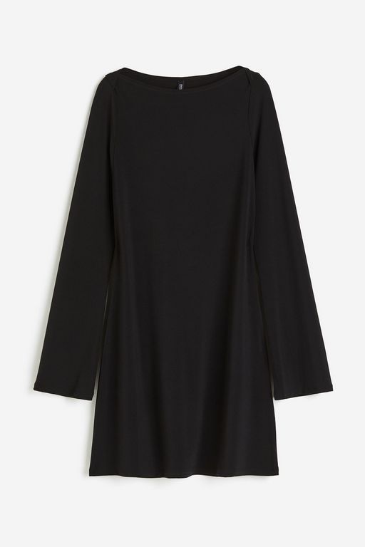 

Платье женское H&M 1220940 черное XL, Черный, 1220940