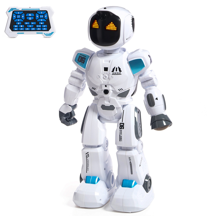 Робот Zhorya радиоуправляемый Астронавт, русское озвучивание, работает от аккумулятора интерактивный робот zhorya шунтик управление голосом и с пульта песни сказки zyi i0018