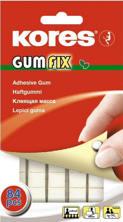 

Клейкая лента -масса KORES Gum Fix удаляемая 84 шт. в упаковке 31600