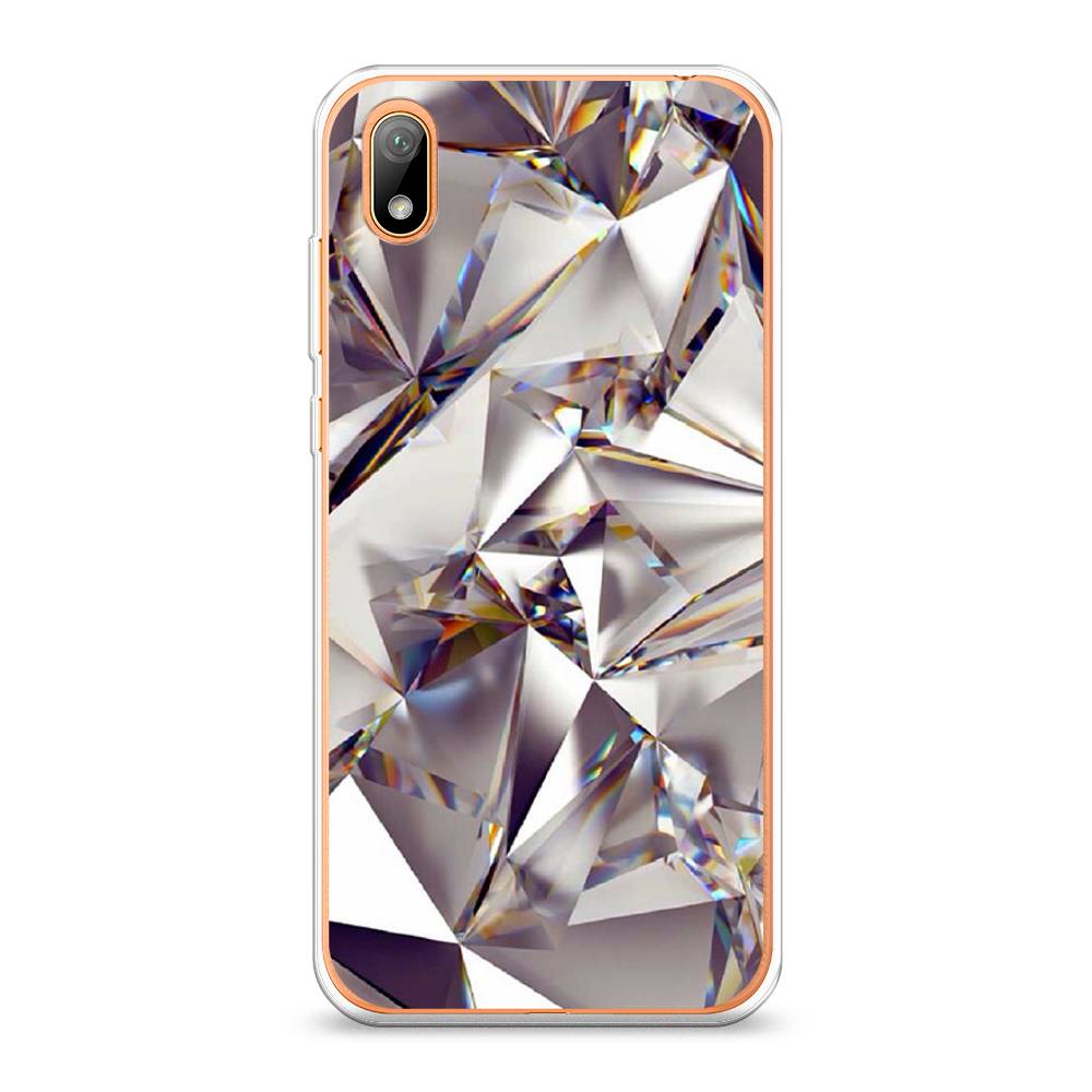 

Чехол Awog на Huawei Y5 2019 "Бриллианты", Серебристый;бежевый, 69050-7