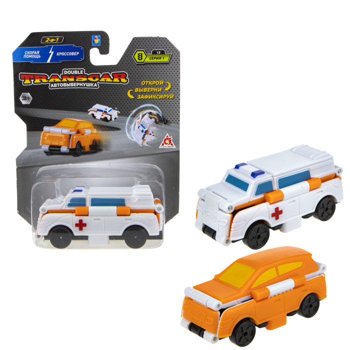 Игровой набор 1toy Скорая помощь-Кроссовер, 8 см, Т18288 playmobil игровой набор скорая помощь помогите гонщику