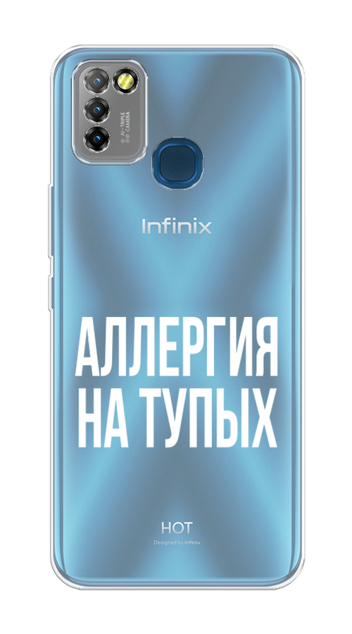 

Чехол Awog на Infinix HOT 10 Lite "Аллергия на тупых", Разноцветный, 3100350-6