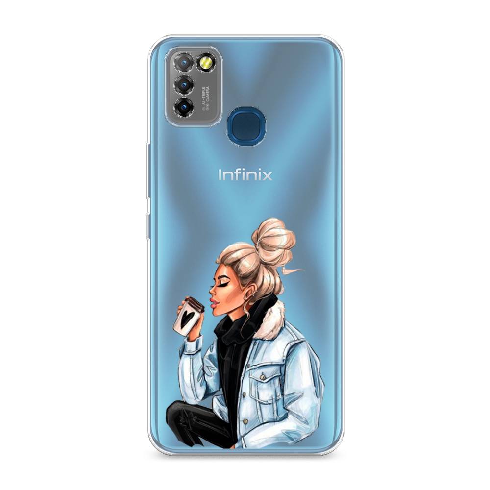 

Чехол Awog на Infinix HOT 10 Lite "Cute girl", Разноцветный, 3100350-7