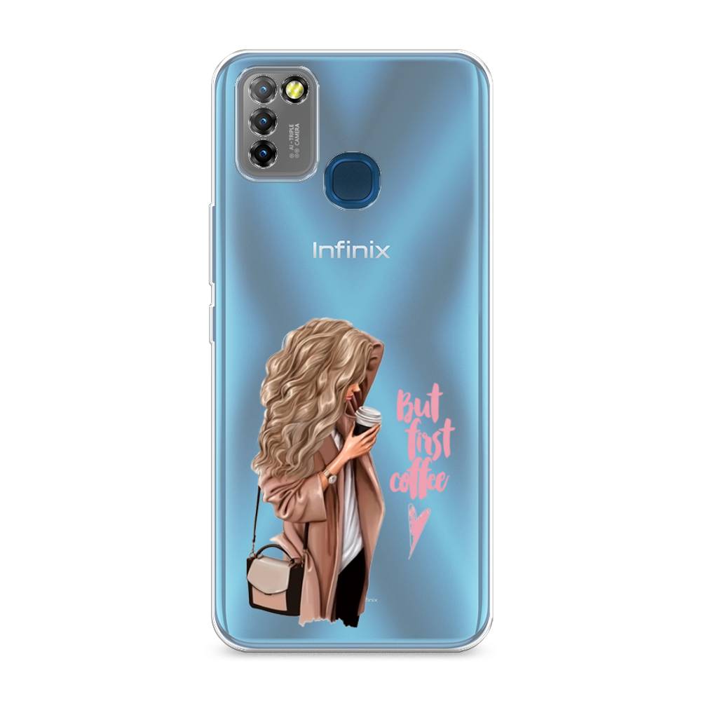 

Чехол Awog "Девушка с кофе" для Infinix HOT 10 Lite