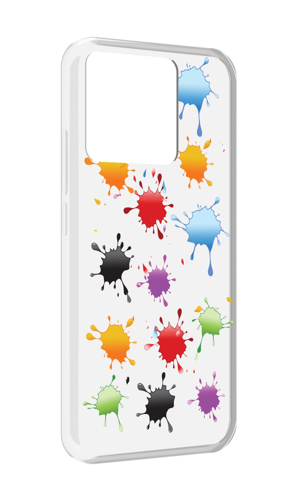 

Чехол MyPads Tocco для Xiaomi Redmi 10A кляксы, Прозрачный, Tocco