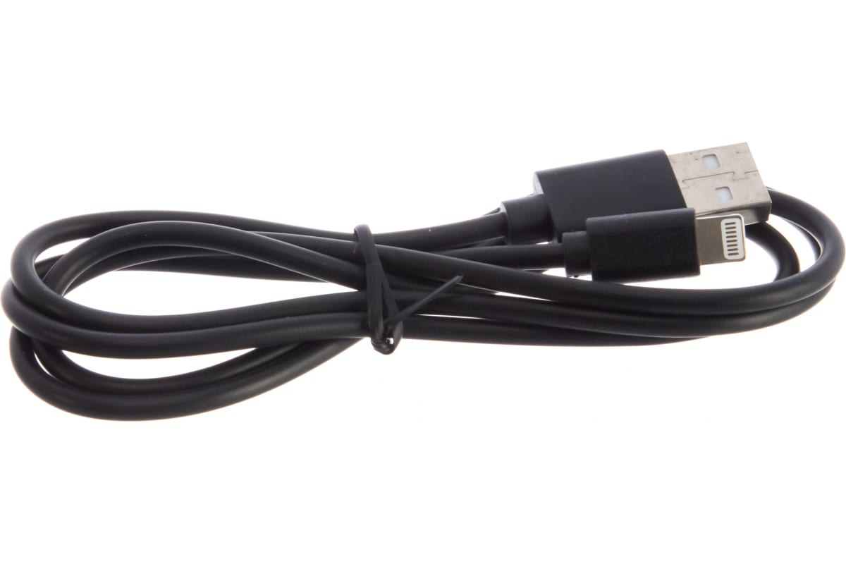 

USB кабель для iPhone 5/6/7 моделей шнур 1 м черный Rexant